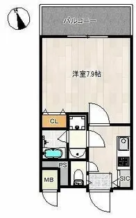 レクシア阪南町【3階】の間取り