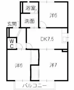サンライツ伊藤【201号室】の間取り