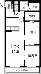 アーバンコート尾西【2階】の間取り