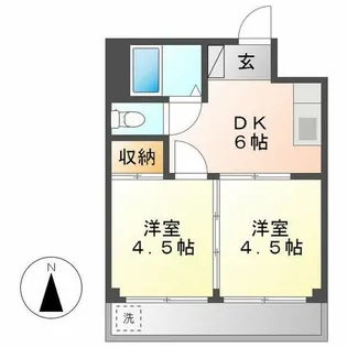 向陽ビル【3階】の間取り