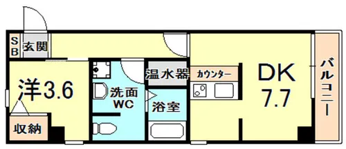 ディアコート西宮北口【2階】の間取り