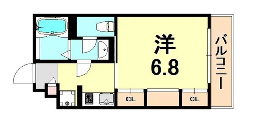 ハビテ本山中町【2階】の間取り