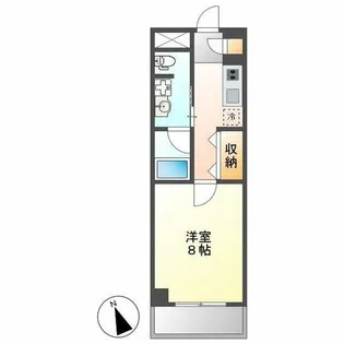 RIDGE大曾根(旧ルクレ大曾根)【704号室】の間取り