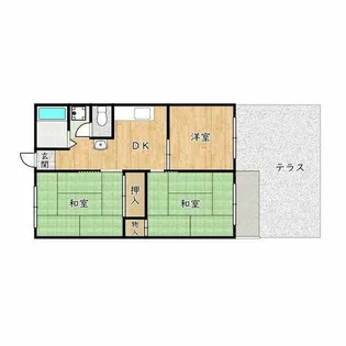 大阪府堺市東区西野【アパート】の間取り