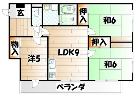 エレガンス中井【203号室】の間取り