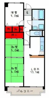 ビオトープ旭ヶ丘【2階】の間取り