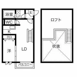 Creo八田壱番館【1階】の間取り
