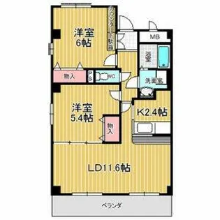 ガーデニングヒルズ神の倉Ⅱ【1階】の間取り