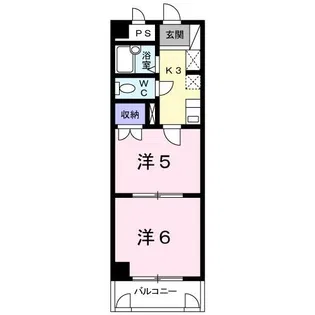 第2メゾンあらかわ【3階】の間取り