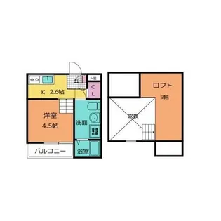 エミューロ【1階】の間取り