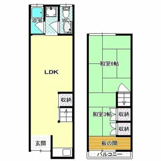 大阪府松原市天美南2丁目【一戸建】の間取り