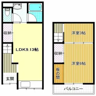 大阪府松原市天美南1丁目【一戸建】の間取り