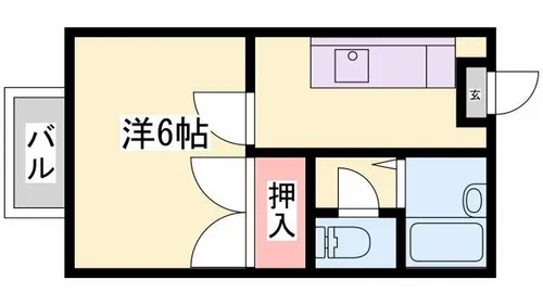カーサエスクレア【B202号室】の間取り