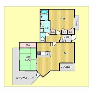 アジュール上野西【3階】の間取り