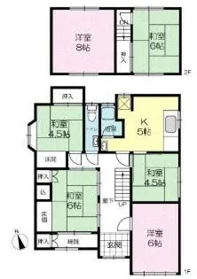 兵庫県加西市北条町北条【一戸建】の間取り