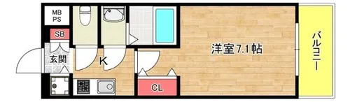 クリスタルグランツみなとシティ【2階】の間取り