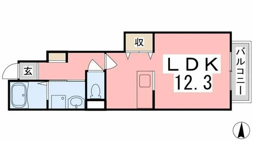 フェリアⅠ(網干区)【1階】の間取り