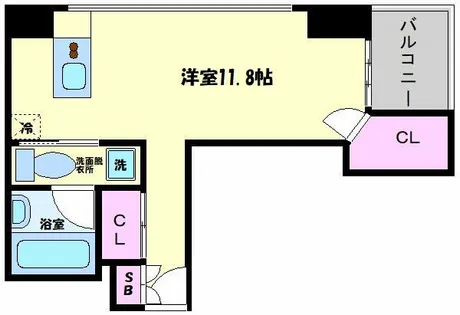 クリスタルブライト本町東【3階】の間取り