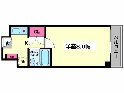 エルデ大手前【11階】の間取り