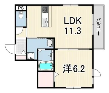 HEBEL MAISON VERVEINE【3階】の間取り
