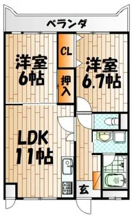 ルネッサンス宮ノ尾Ⅱ【602号室】の間取り