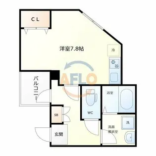 アリビオ都島【3階】の間取り