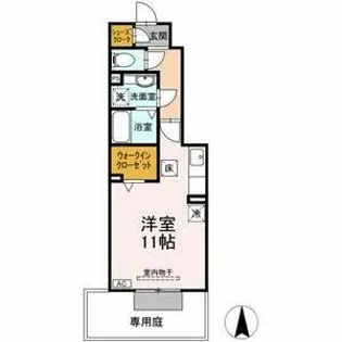 ボンジュール本陣【1階】の間取り