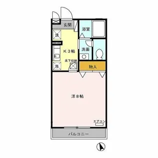 メゾン・ド・ラヴィ菰口 Ⅰ【1階】の間取り