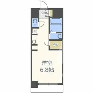 アークアベニュー梅田北【6階】の間取り