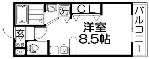 ヴィレッジヴァンガード【3階】の間取り