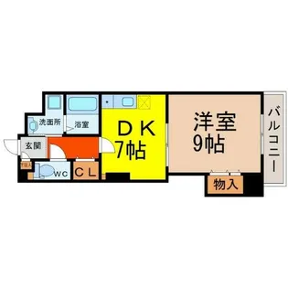 レジデンスカープ今池【8階】の間取り