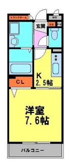 1Kの間取り画像