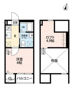 Clover(クローバー)【1階】の間取り