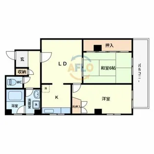 西田辺Premiere【4階】の間取り