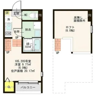 ルーエ町南【1階】の間取り