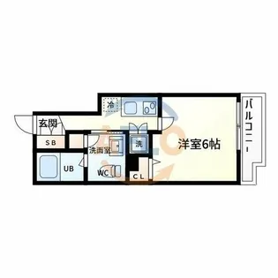 ラシーヌ住吉大社【4階】の間取り