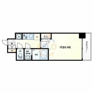 大阪難波Noah【8階】の間取り