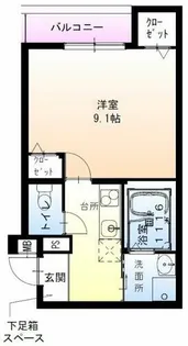 フジパレス和泉府中【102号室】の間取り