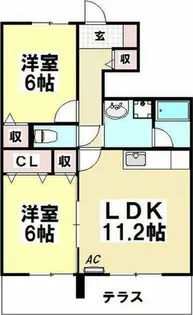 ジェンティーレ【1階】の間取り