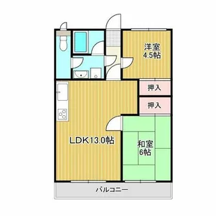 パープルマンション【1階】の間取り