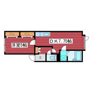 ピースドムールA【303号室】の間取り