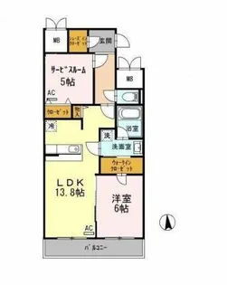 アン・ソレイユ【1003号室】の間取り