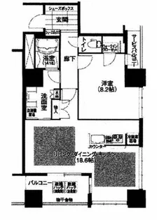 アルグラッド ザ・タワー心斎橋【31階】の間取り