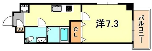 JPレジデンス神戸【7階】の間取り