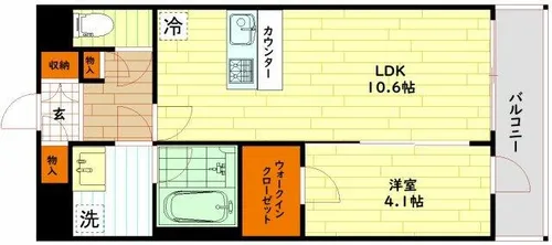 LA GRACE 千林大宮(旧LA GRACE SENBAYASHI)【9階】の間取り