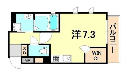 ER COURT王子公園【3階】の間取り
