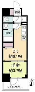 リヴェント福島野田【9階】の間取り
