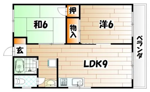 原田ビル【701号室】の間取り