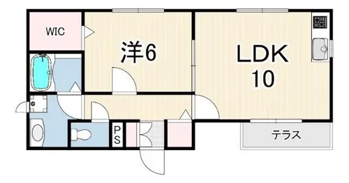 ラ・カーサ夙川【1階】の間取り