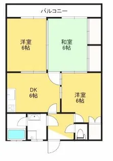 レジデンス竪林【205号室】の間取り